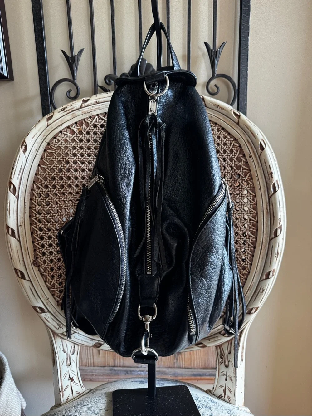 Rebecca Minkoff Black Leather Backpack